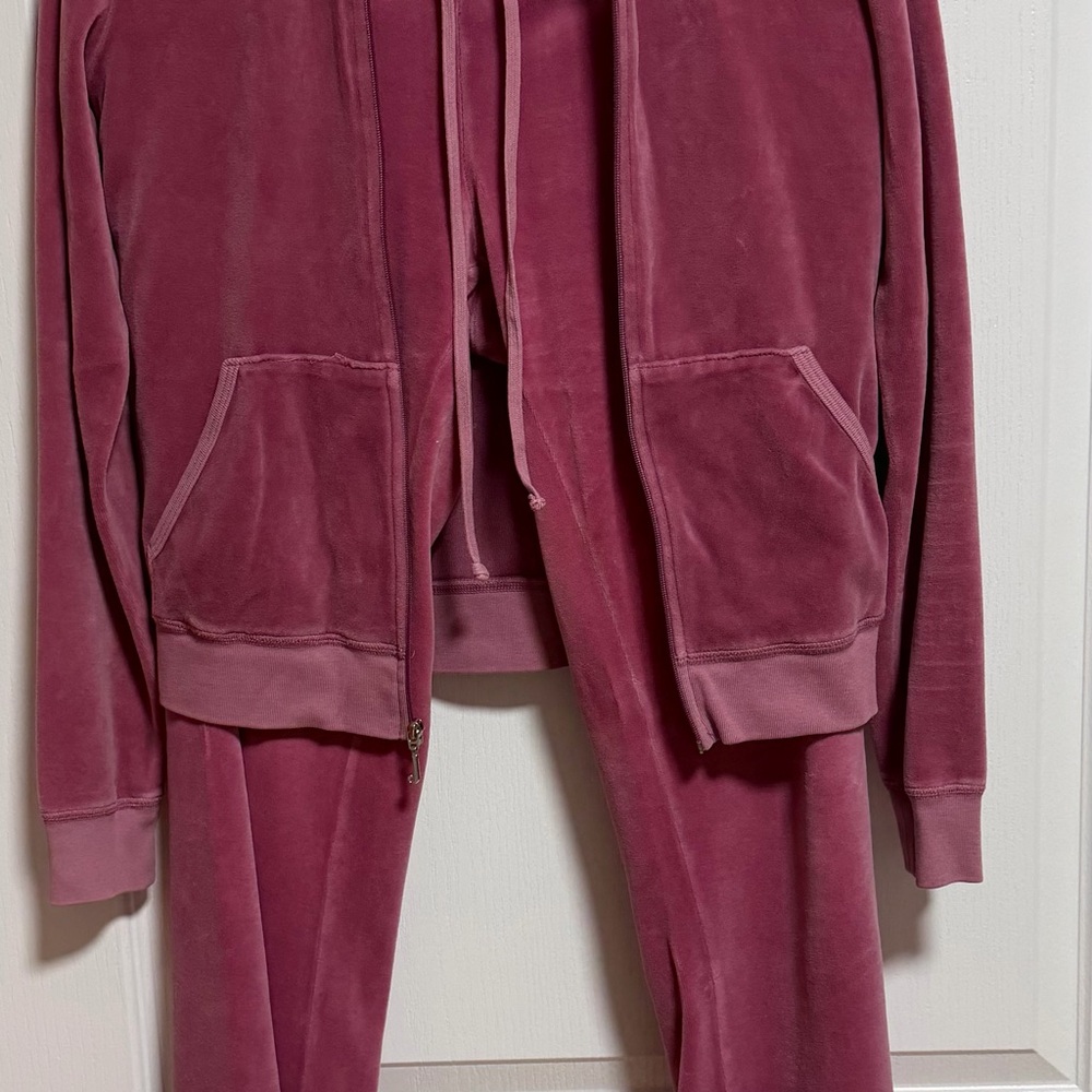 Juicy Couture Mauve Velour Hoodie and Pants
